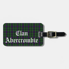 Anpassningsbar klan Abercrombie-tartan Bagagebricka