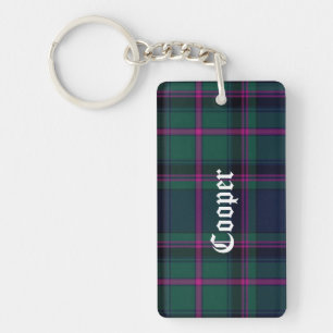 Anpassningsbar Klan Cooper Tartan P Nyckelring