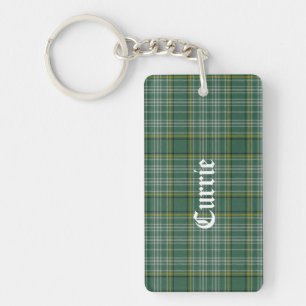 Anpassningsbar Klan Currie Tartan PNyckelring