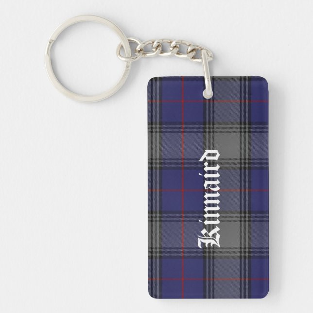 Anpassningsbar Klan Kinnaird Tartan Play Nyckelrin (Framsidan)