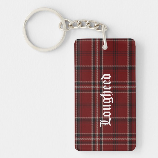 Anpassningsbar Klan Lougheed Tartan Play Nyckelrin (Framsidan)