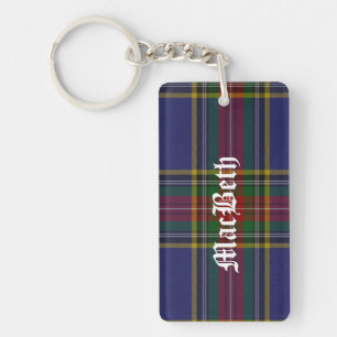Anpassningsbar Klan MacBeth Tartan Play Nyckelring