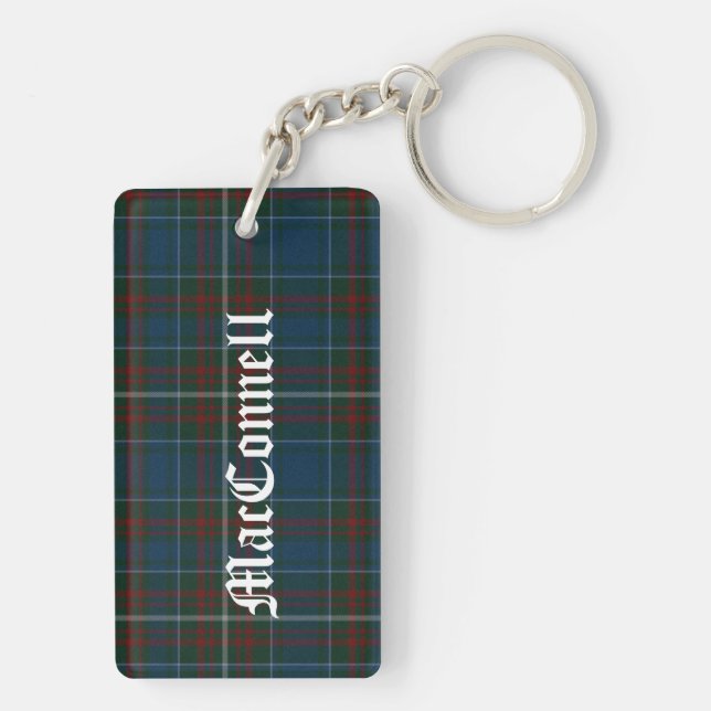 Anpassningsbar Klan MacConnell Tartan Plade Nyckel (Baksidan)