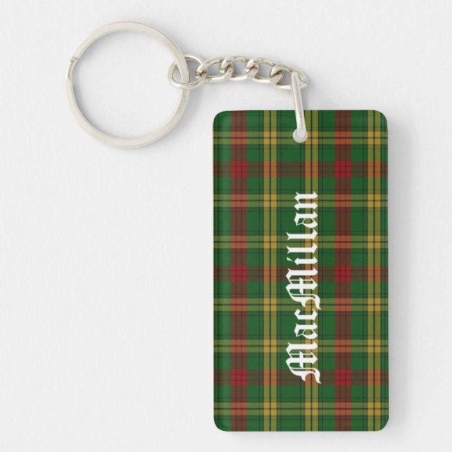 Anpassningsbar Klan MacMillan Tartan Play Nyckelri (Framsidan)