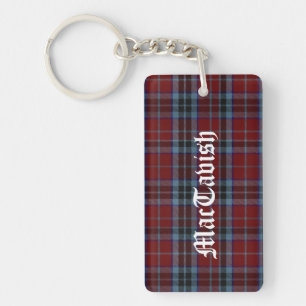 Anpassningsbar Klan MacTavish Tartan Plade Nyckelr