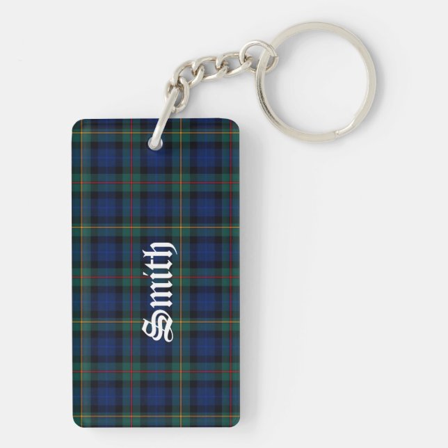 Anpassningsbar Klan Smith Tartan PNyckelring (Baksidan)