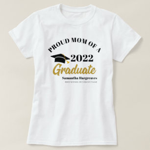 Anpassningsbar Klass 2022 Stolt mamma till examen T Shirt