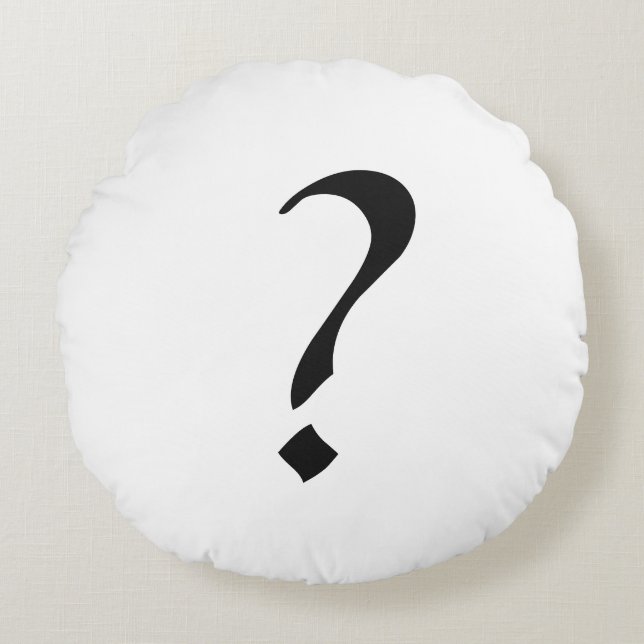 Anpassningsbar Klass A Bomullsrundan Dekorativ kud Rund Kudde (Framsidan)