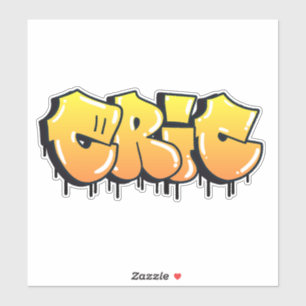 Anpassningsbar-Klipp "Eric" Graffiti Vinyl Sticker Klistermärken