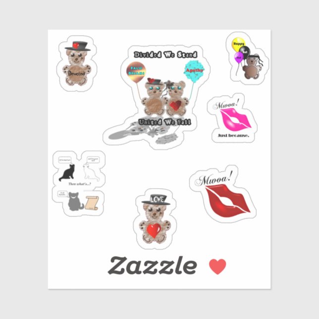 Anpassningsbar Klipp ut vinylStickers Klistermärken (Ark)