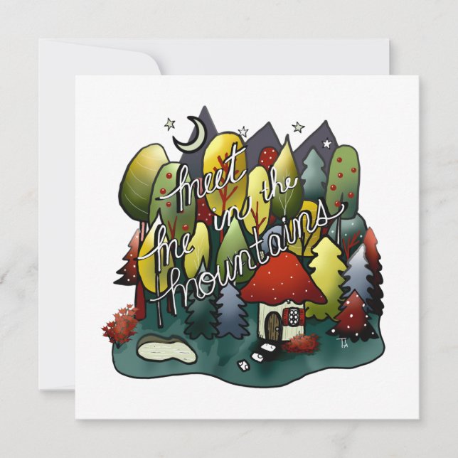 Anpassningsbar-Klipp vinyletikett Julkort (Framsida)