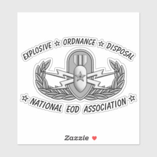 Anpassningsbar-Klipp vinyletikett Senior EOD Badge Klistermärken