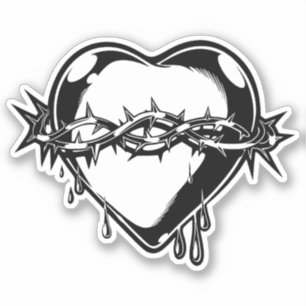 Anpassningsbar- klippt vinylketikett Barbed Wire H Klistermärken