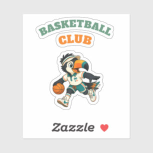 Anpassningsbar Klistermärke Barn Toucan Basket Ret Klistermärken