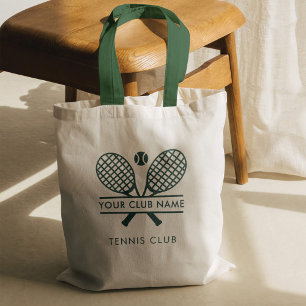 Anpassningsbar Klubb Namn Tennis Team Grönt Swag Tygkasse