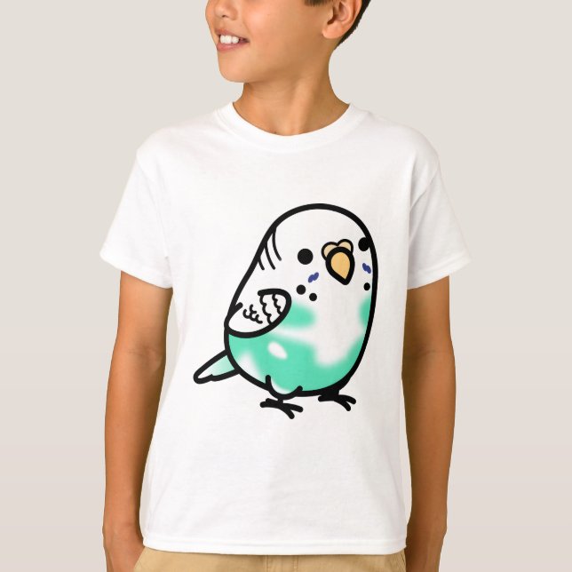 Anpassningsbar Knubbig Budgie T Shirt (Framsida)