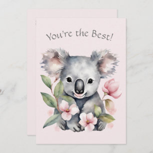 Anpassningsbar Koala Bear Greeting Card Julkort