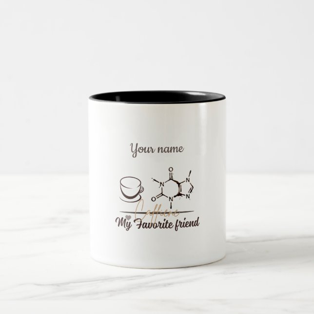 Anpassningsbar Koffeinmolekyl Mugg för Apotekare (Center)