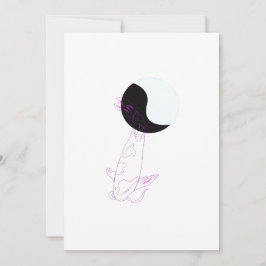 Anpassningsbar Koi-fish Minimalism Greeting Card Julkort