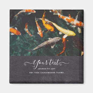 Anpassningsbar KOI FISH Photo Collage Gift För man Magnet