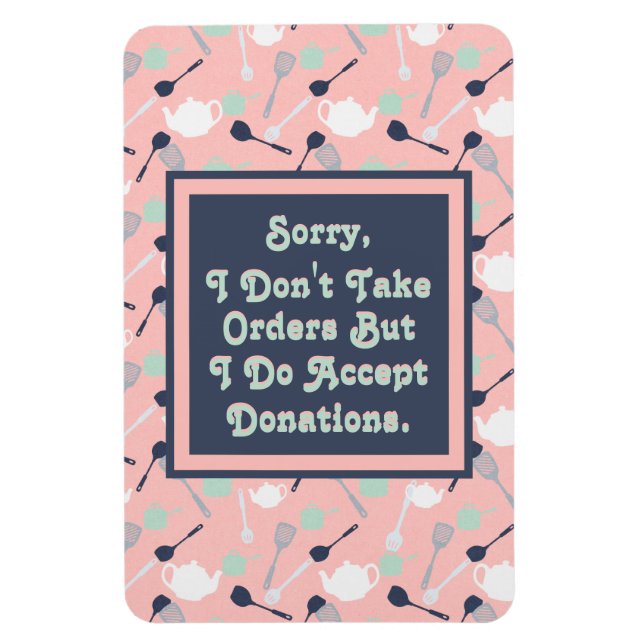 Anpassningsbar Köket jag inte tar order Magnet (Vertikal)