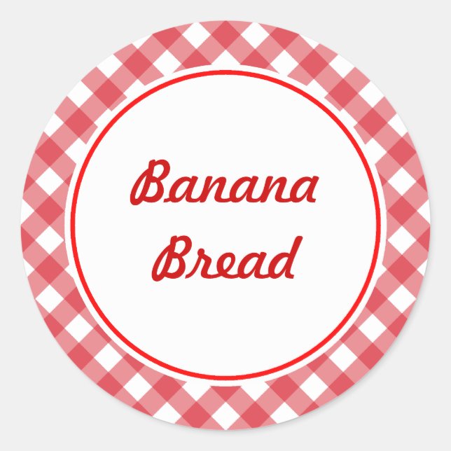 Anpassningsbar Kökstickers Runt Klistermärke (Framsida)