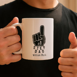 Anpassningsbar Kol nummer 1, steg Pappa Kaffemugg