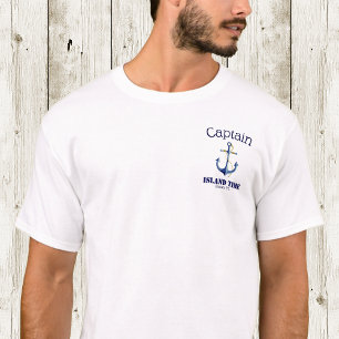 Anpassningsbar kommendör, Boat Namn och Home Port T Shirt