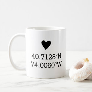 Anpassningsbar Koordinerar Valentineser på årsda Kaffemugg