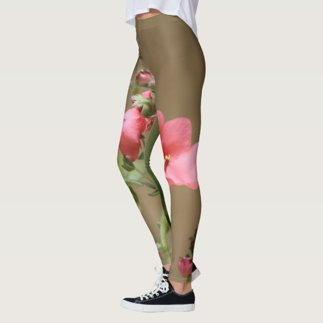 Anpassningsbar Korallblommiga baljväxter Leggings (Vänster)