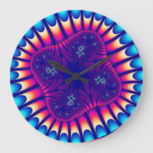Anpassningsbar Korallhavets blomning med stor vägg Klocka