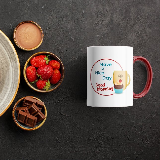 Anpassningsbar körsbärscupaka Kaffe Mugg (Custom cherry cupcake Coffee Mug
)