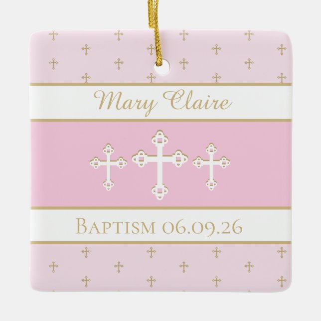 Anpassningsbar, kristen baptism Ornament (Framsida)