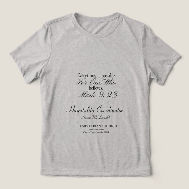 Anpassningsbar kristen grupptröja t shirt (Design Framsida)