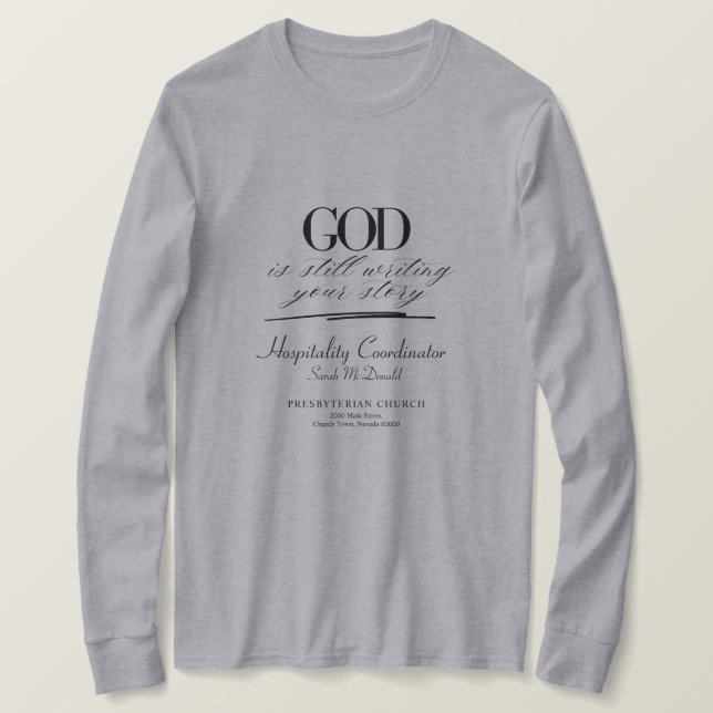 Anpassningsbar kristen grupptröja t shirt (Design framsida)