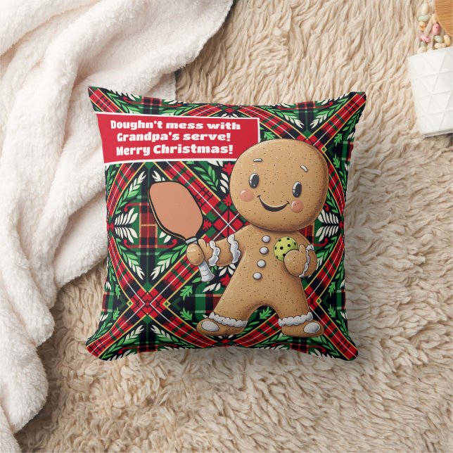 Anpassningsbar Krumpen Jul Rally Gingerbröd Kudde (Filt)