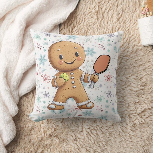 Anpassningsbar Krumpen Jul Rally Gingerbröd Kudde (Filt)