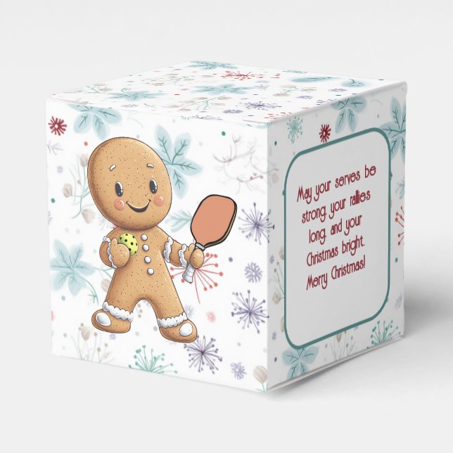 Anpassningsbar Krumpen Jul Rally Gingerbröd Presentaskar (Framsidan Sidan)