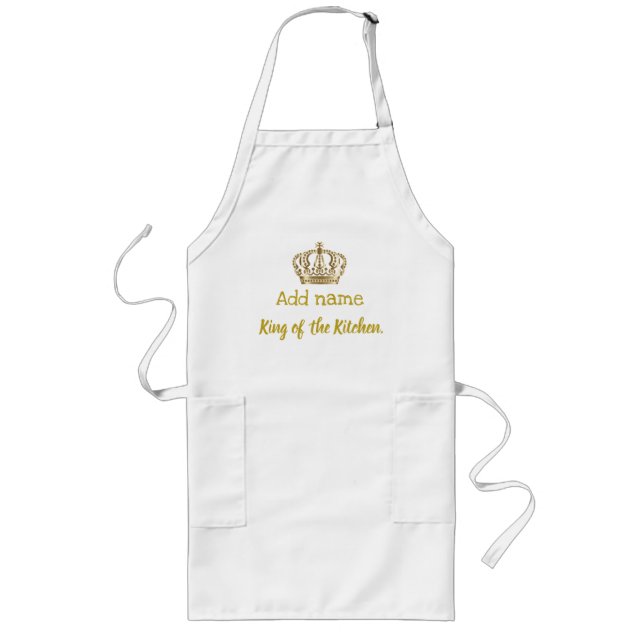 Anpassningsbar kung av kitchen.en långt förkläde (Framsidan)