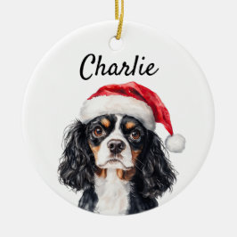 Anpassningsbar Kung Charles Spaniel Julgransprydnad Keramik