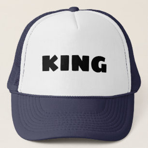 Anpassningsbar Kung text namn Caps Hats Coola Truc Keps
