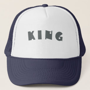 Anpassningsbar Kung text namn Caps Hats Coola Truc Keps