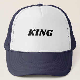 Anpassningsbar Kung text namn Caps Hats Coola Truc Keps