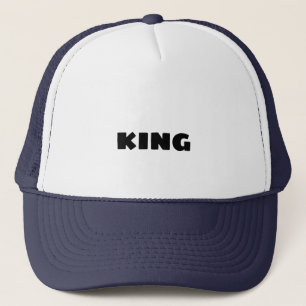 Anpassningsbar Kung text namn Caps Hats Coola Truc Keps