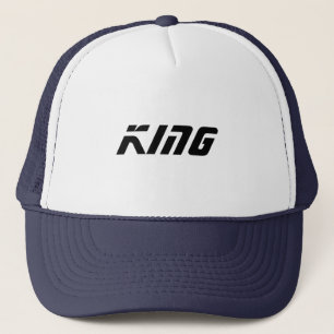 Anpassningsbar Kung text namn Caps Hats Coola Truc Keps