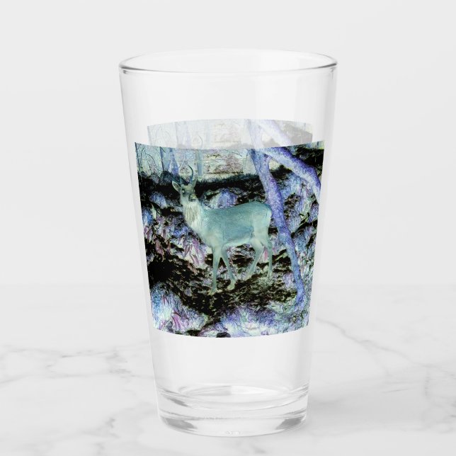 Anpassningsbar kuslig röd hjortbock gotisk skogsmi glaskopp (Framsida)