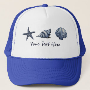 Anpassningsbar Kustseashells Treasure Ocean Summer Keps