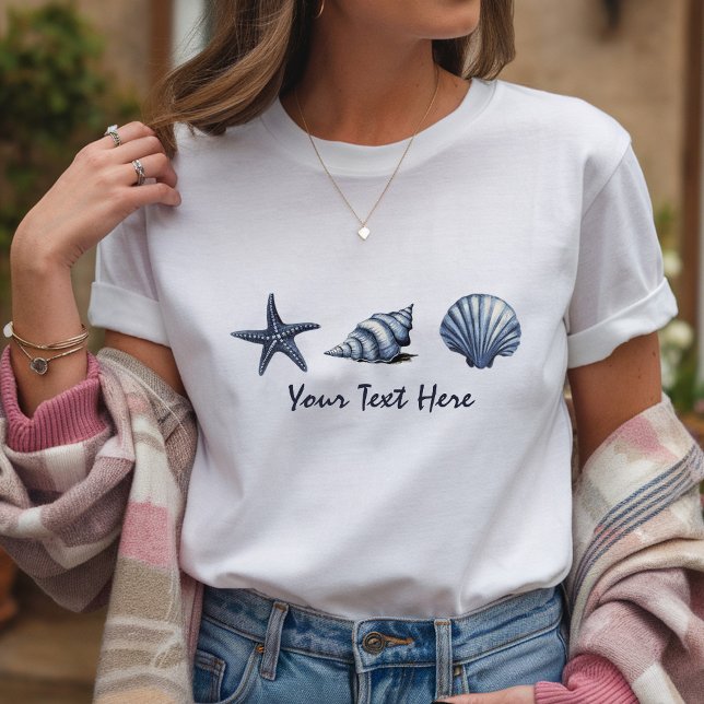 Anpassningsbar Kustseashells Treasure Ocean Summer T Shirt (Skapare uppladdad)