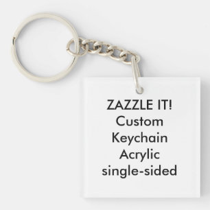 Anpassningsbar kvadrerar den tomma akrylKeychain