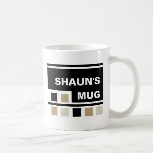 Anpassningsbar kvadrerar designmuggen kaffemugg